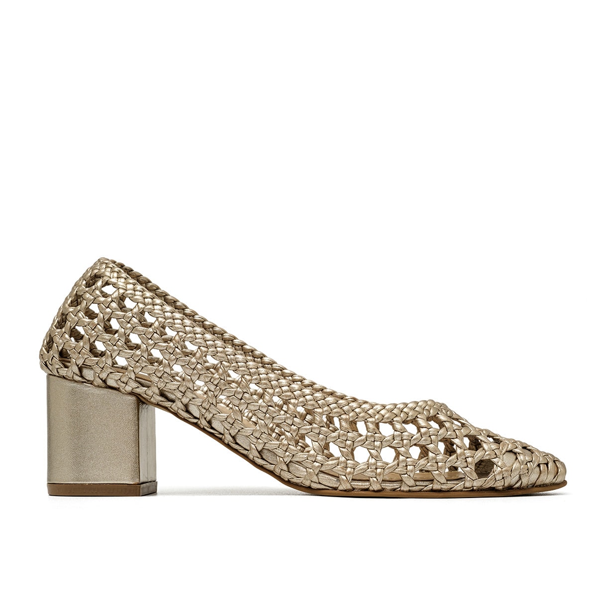 CONTESSA CRAFT GOLD HEELS - imagen 1