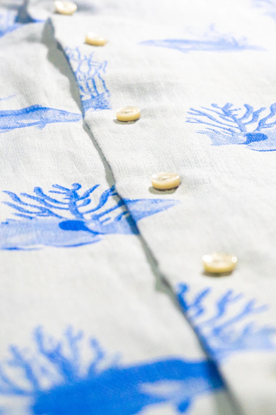 Men's linen shirt light blue leviatan - imagen 1