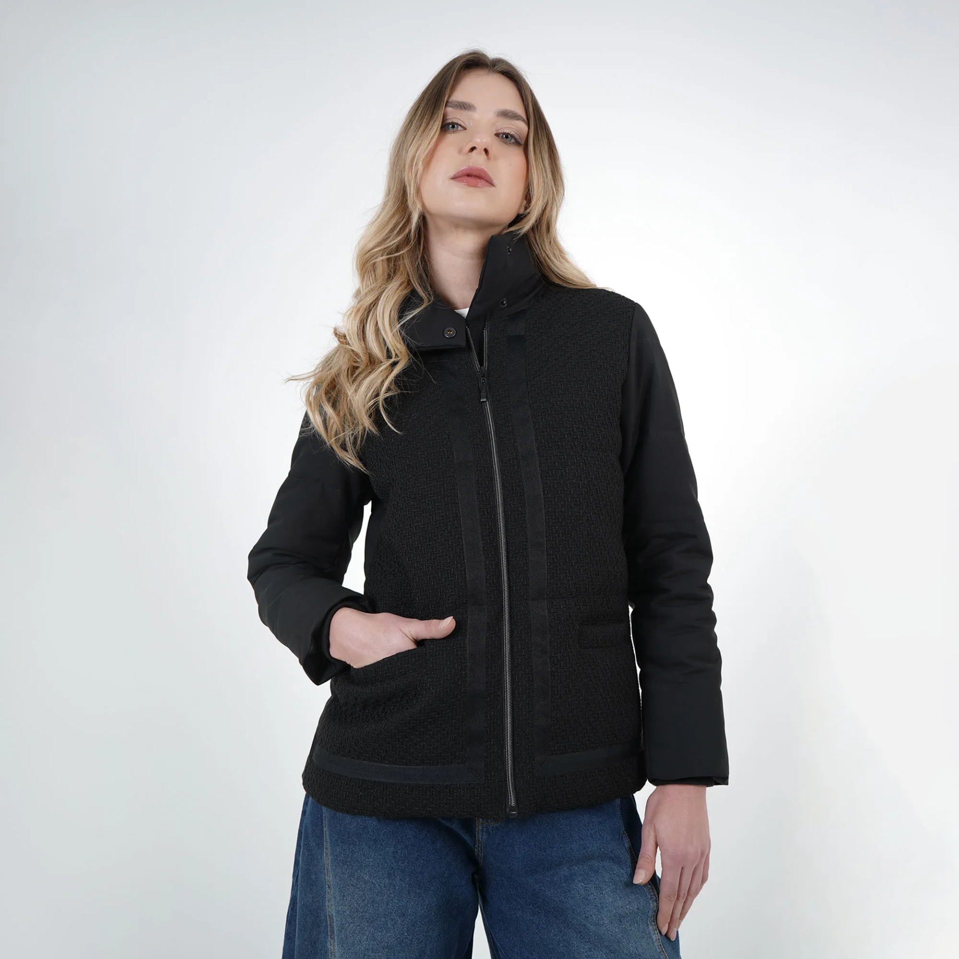 Chaqueta Cuello Alto Manga Larga - imagen 1