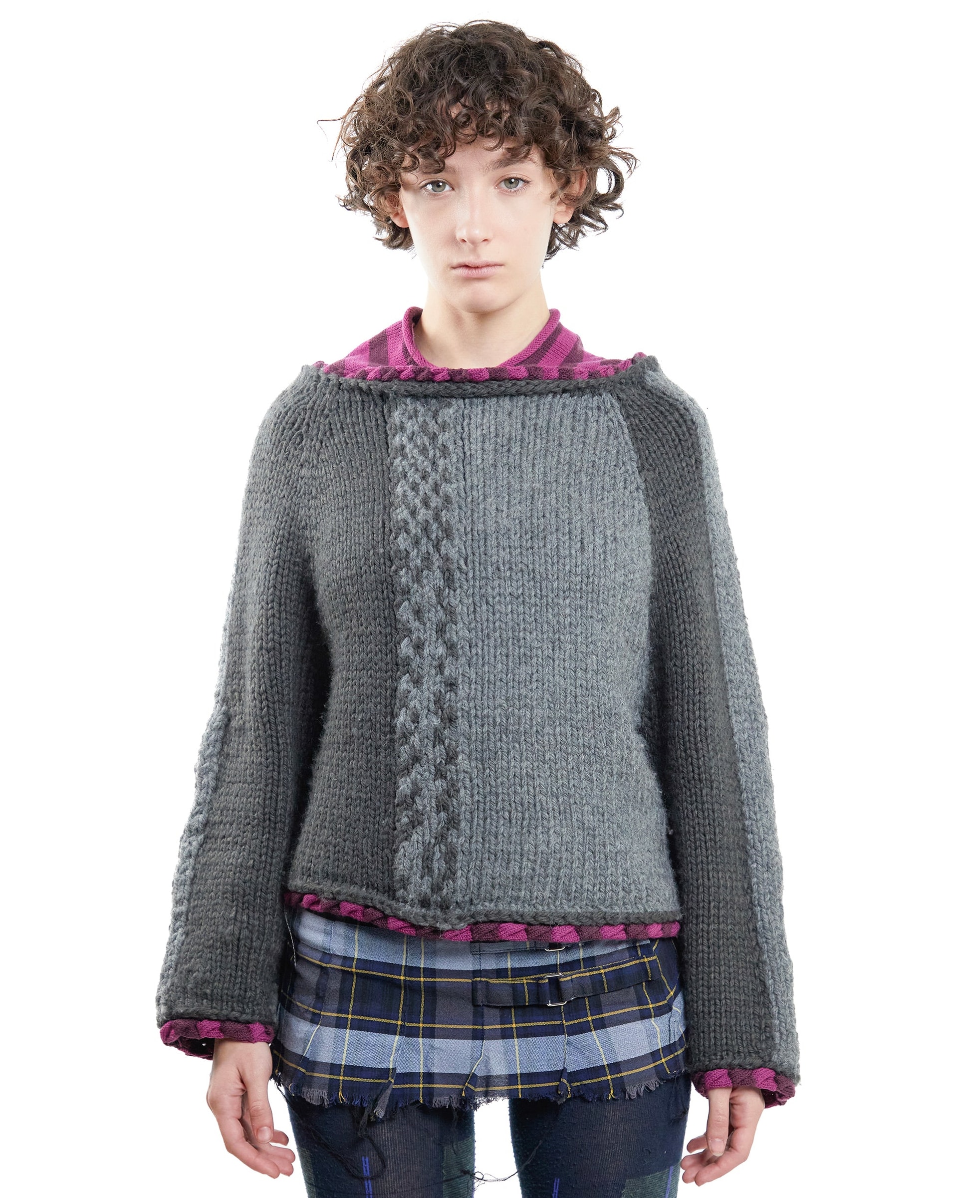 Grey-purple sweater - imagen 1