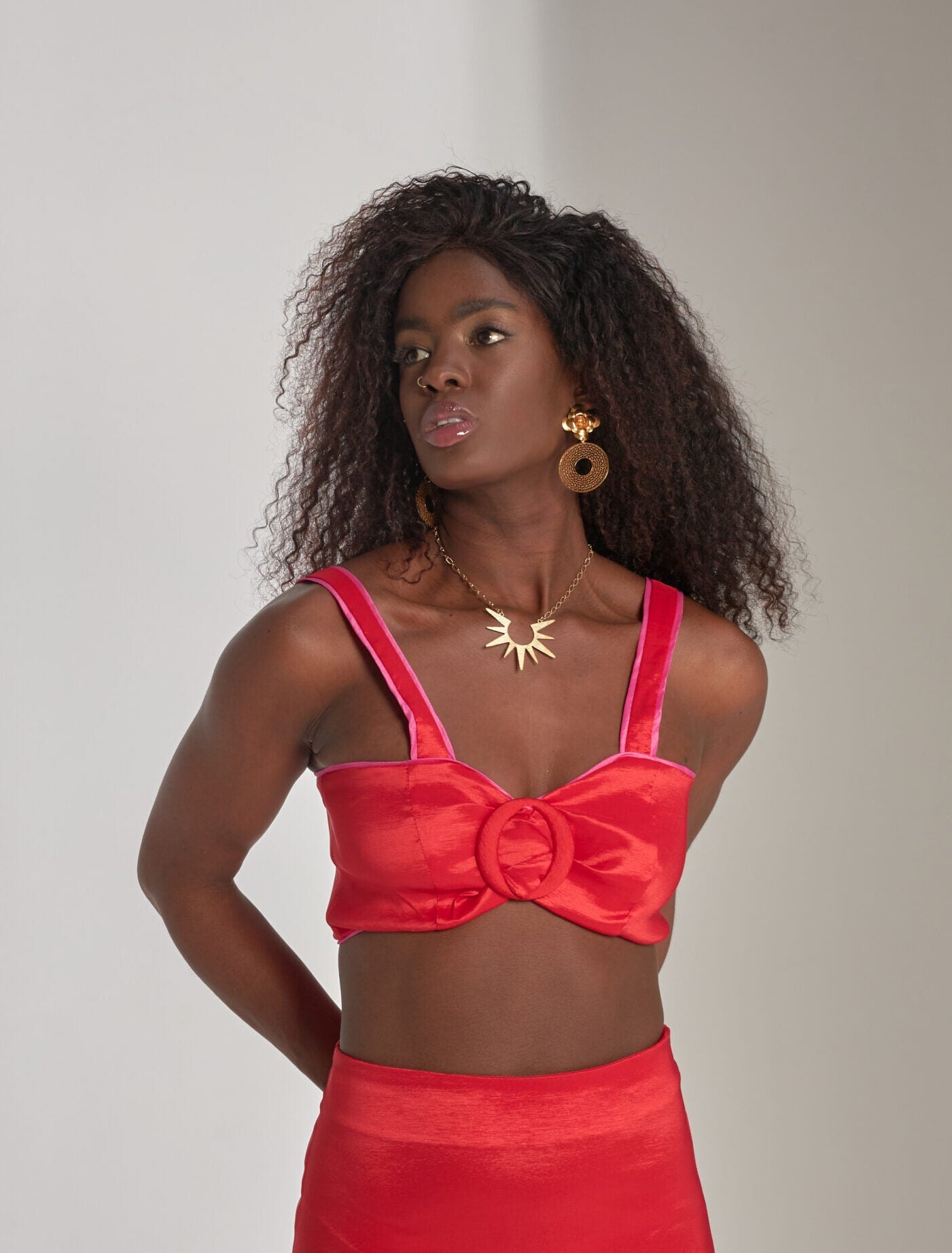 Top Hebilla Rojo - imagen 1