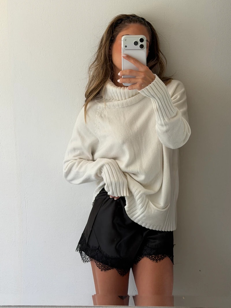 Short en Satín Lushia - Negro - imagen 1
