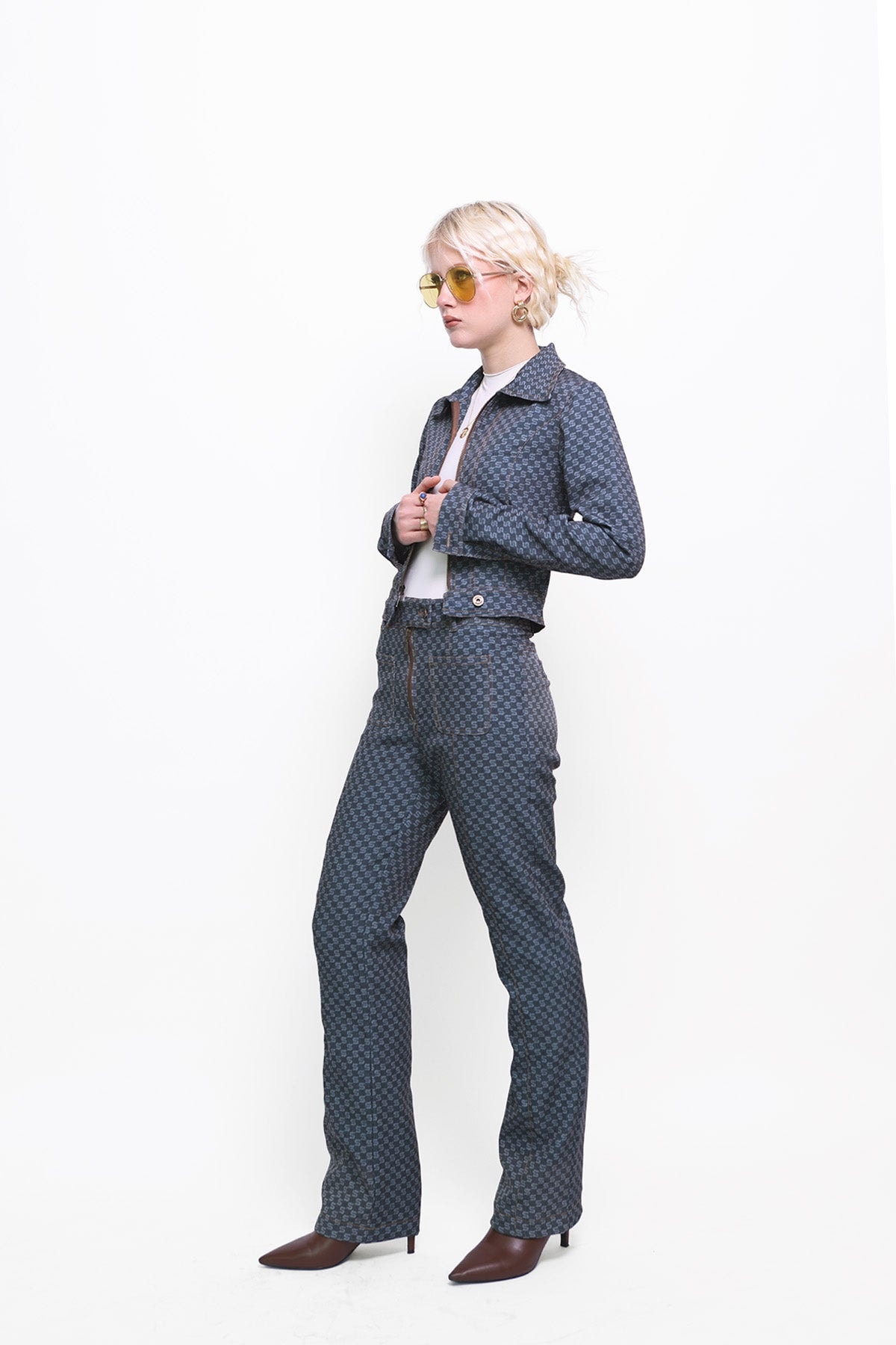 Monogram Pants in Denim - imagen 1