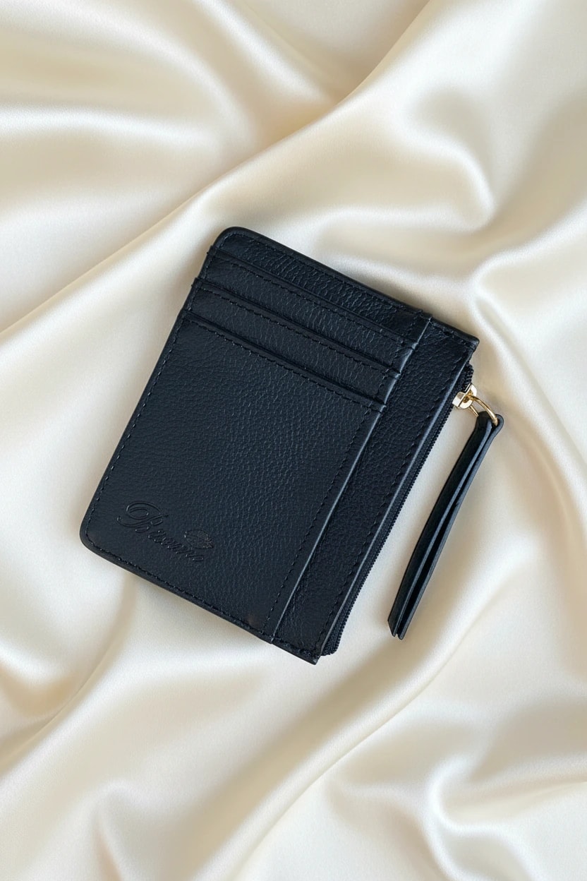 Card holder  cuero puro negro  bésame - imagen 1