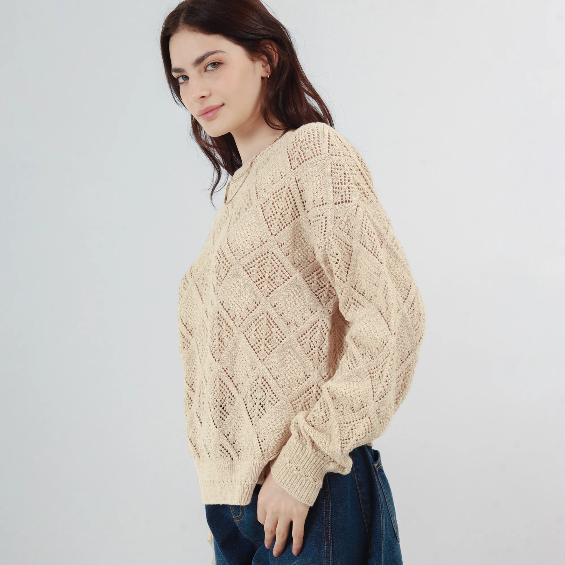 Sweater Cuello Redondo Manga Larga - imagen 1