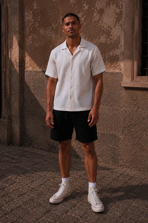 CAMISA BLANCA JASPEADA - imagen 1