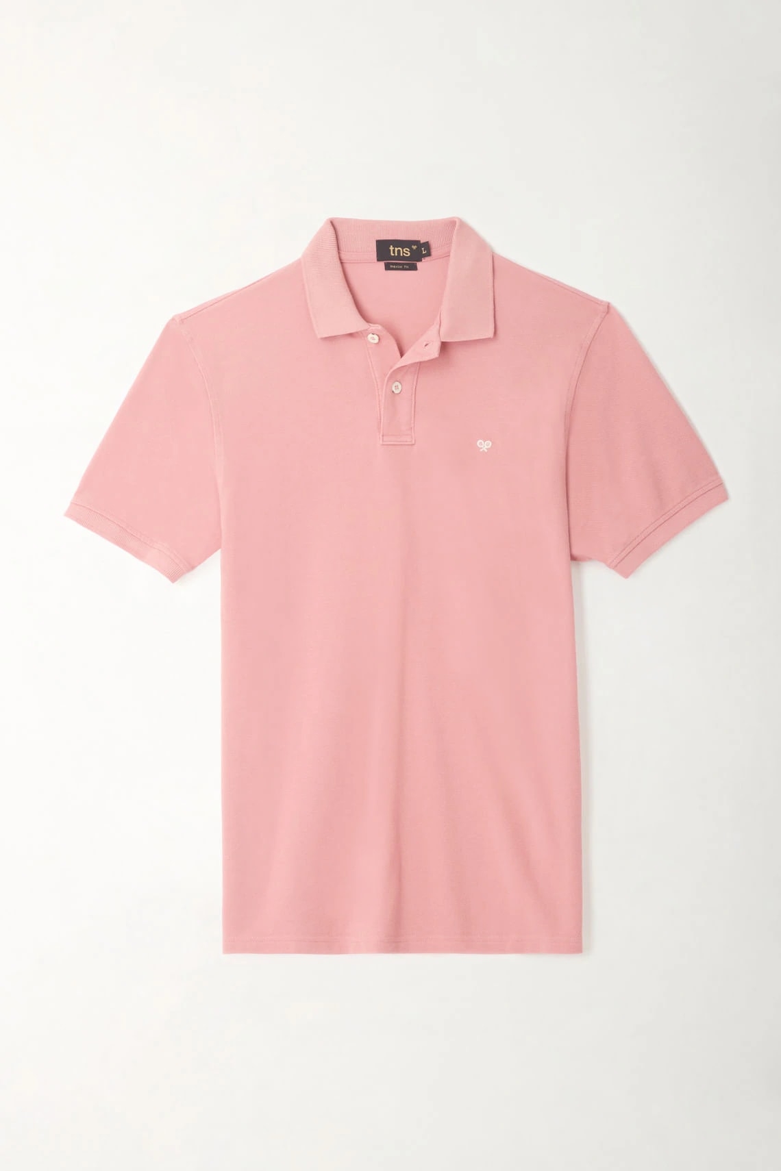 Polo rosada con raqueta multicolor de ajuste cómodo para hombre con acabado ligero - imagen 1