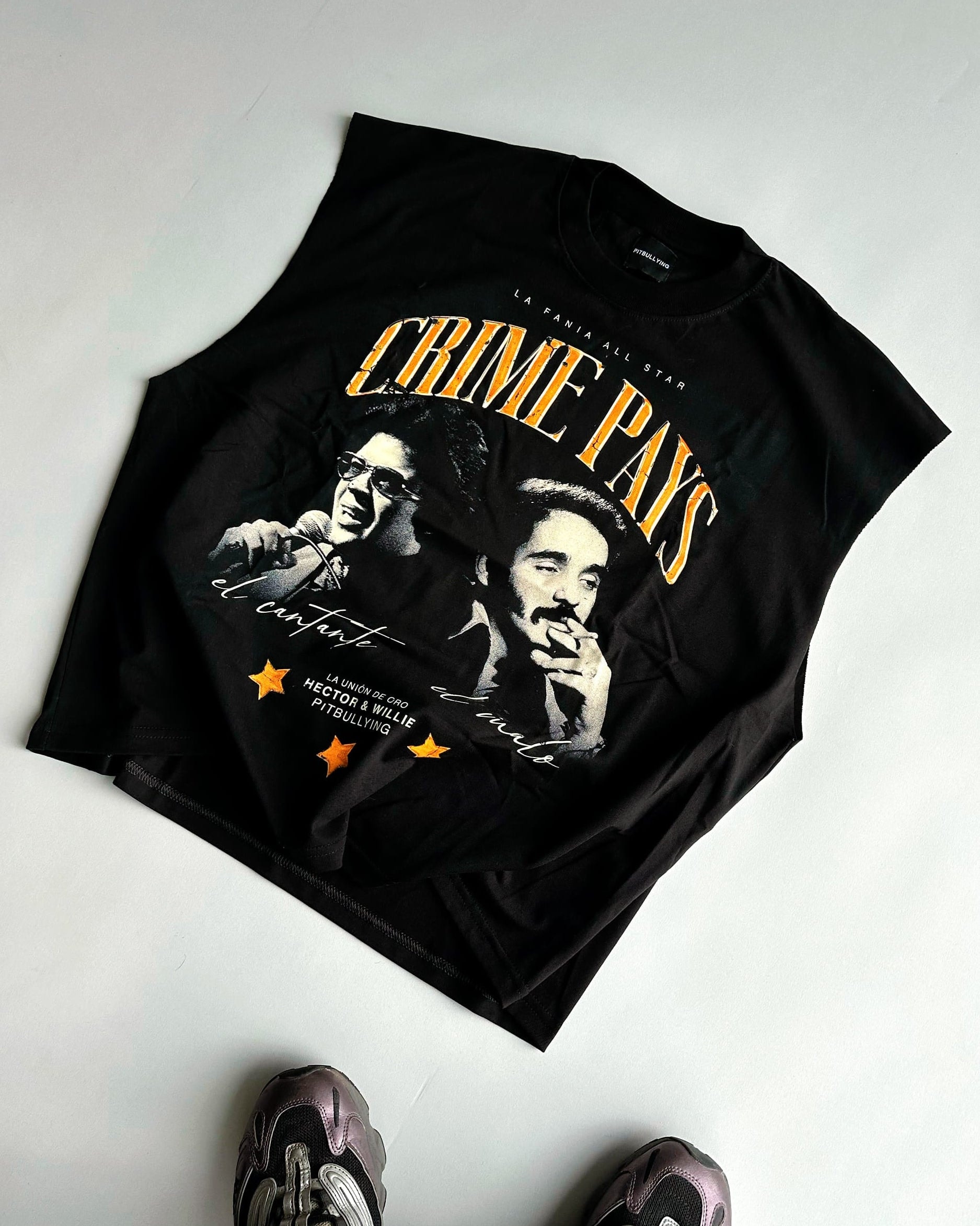 TankTop Oversize Crime Pays Negro - imagen 1