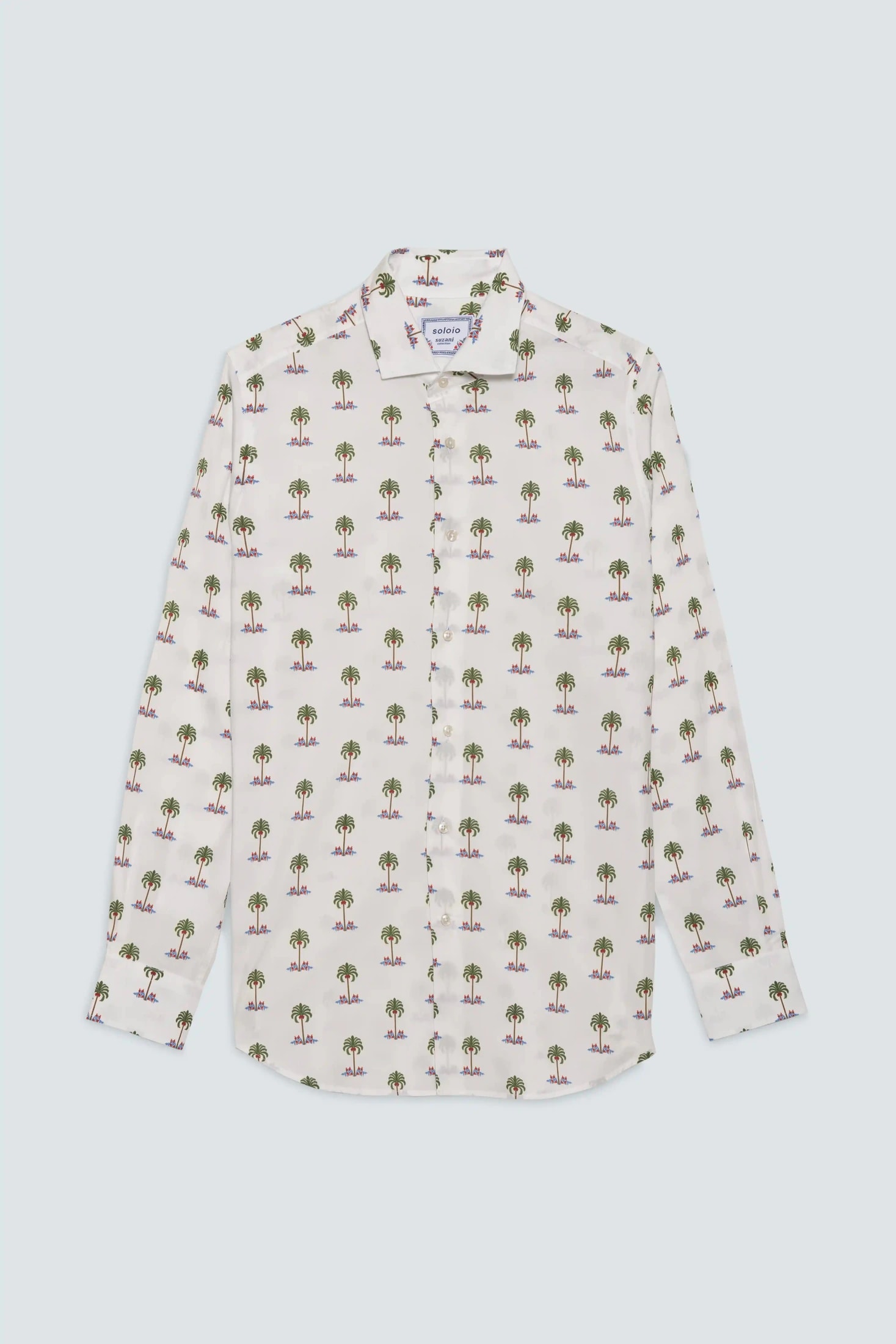 Men's cotton shirt white gioventu - imagen 1