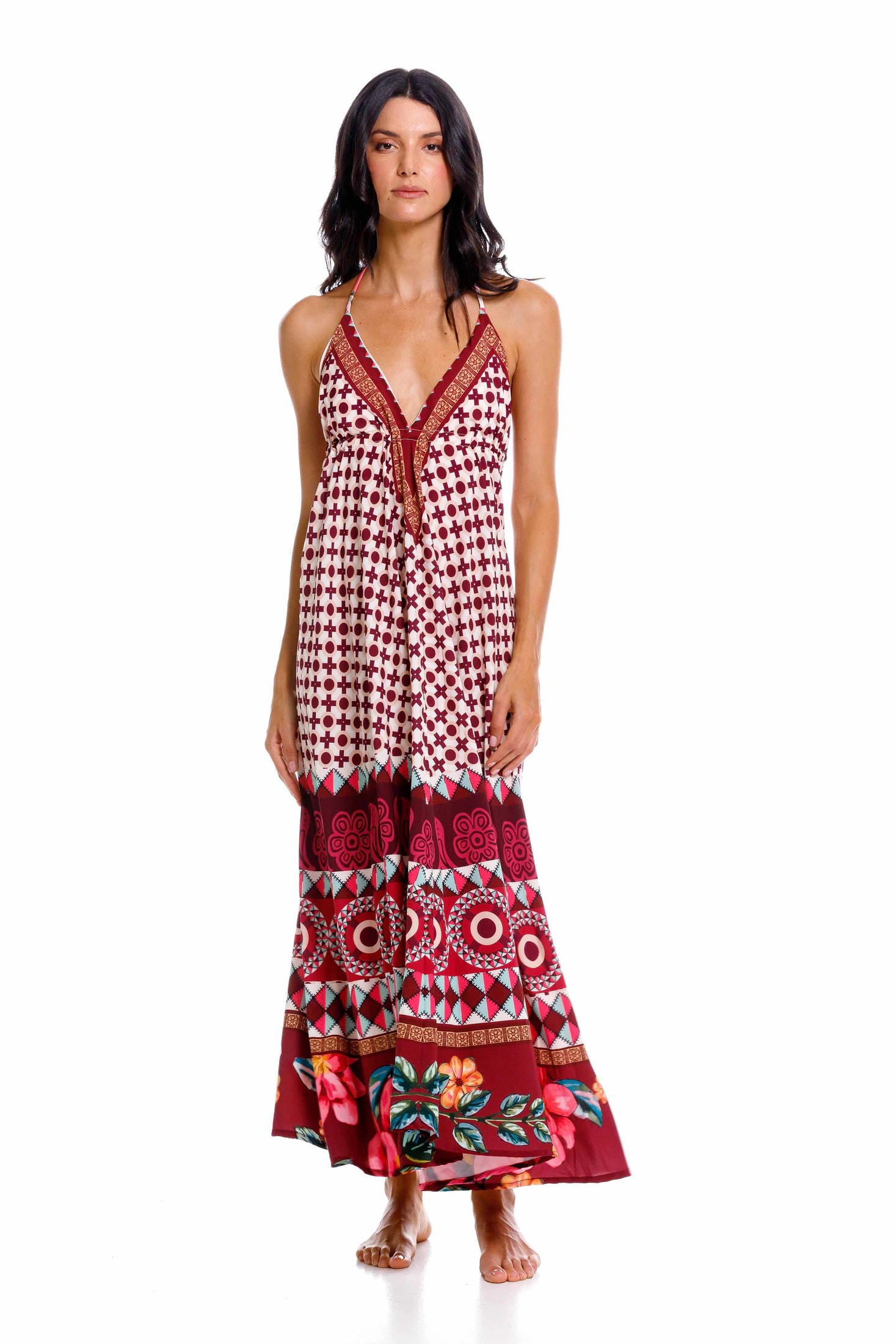 Vestido Largo Bohemia Kenia Patch - imagen 1