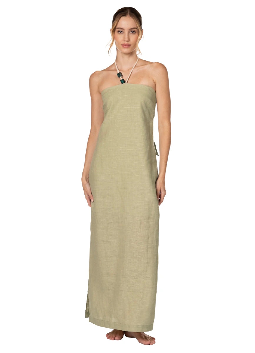 GREEN DREAMS ANKARA DRESS          9751 - imagen 1