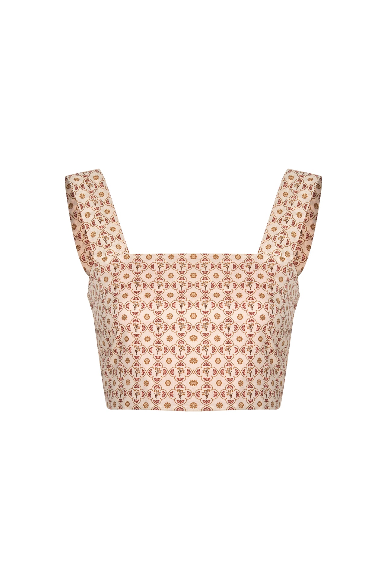 Marimba Cotton Bio Top / Beige May Flower - imagen 1