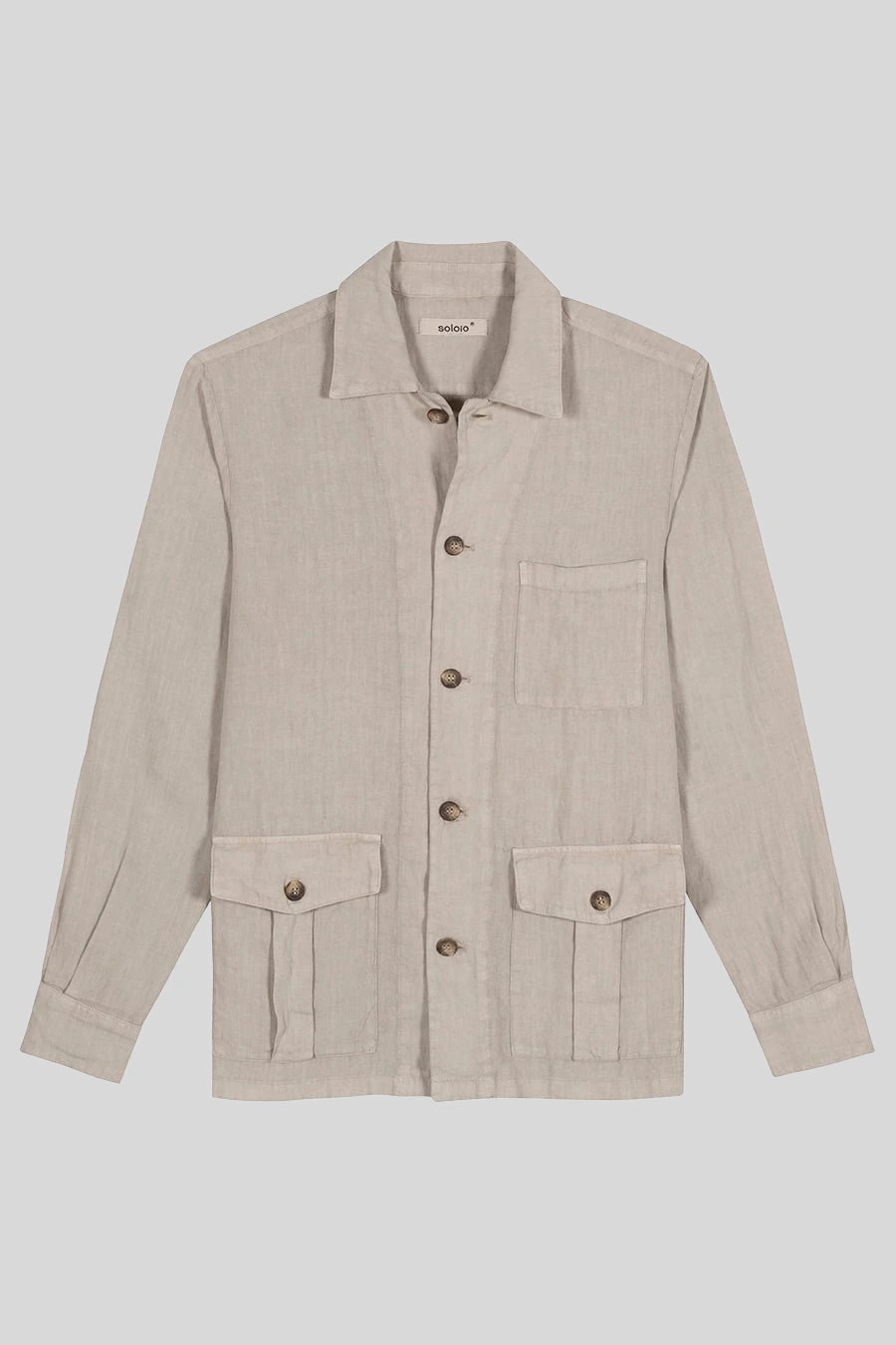 men's linen jacket beige new sahara - imagen 1