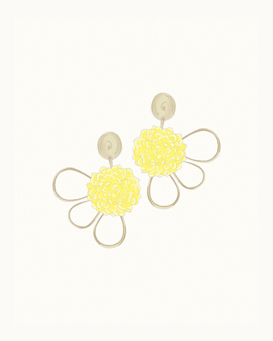 Corolle3 Earrings - imagen 1