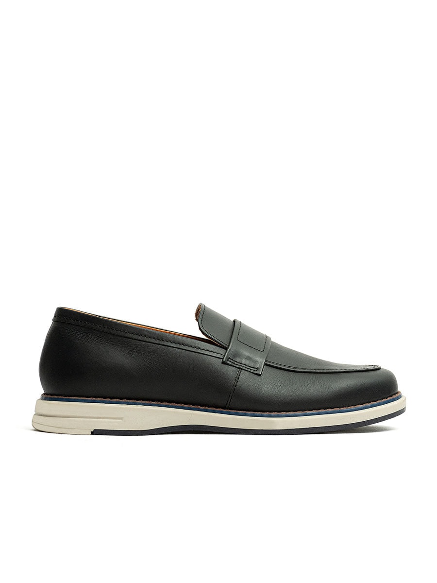 Mocasín casual de cuero para hombre en color negro REF MIAM08 - imagen 1