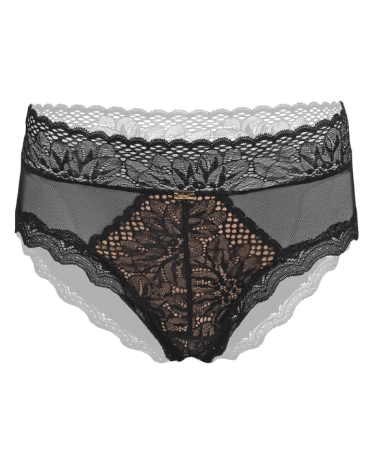 Panty cachetero tiro alto - ALMOND NEGRO - imagen 1