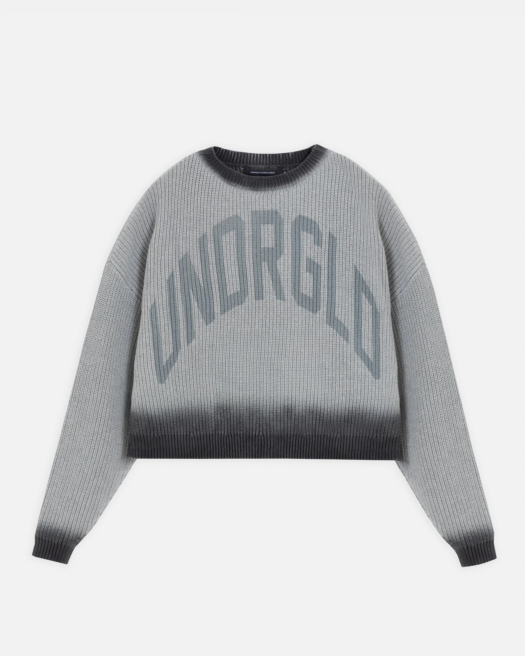 Basics Gradient Knit Crewneck Gradient Gray - imagen 1