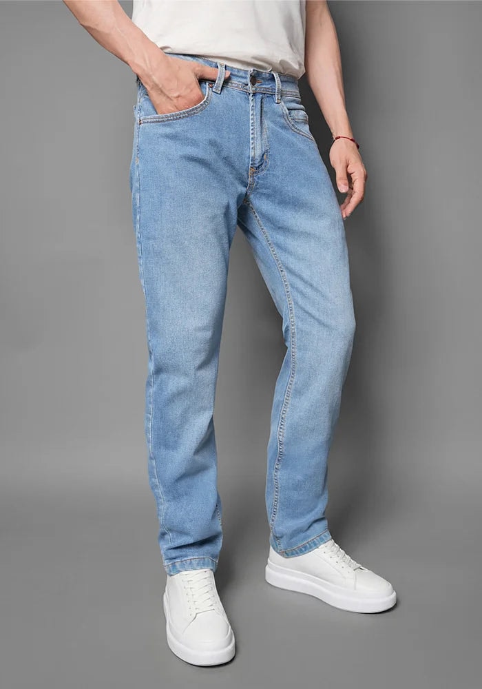 Jean para Hombre 100% Original Thunder Color Azul Claro - imagen 1