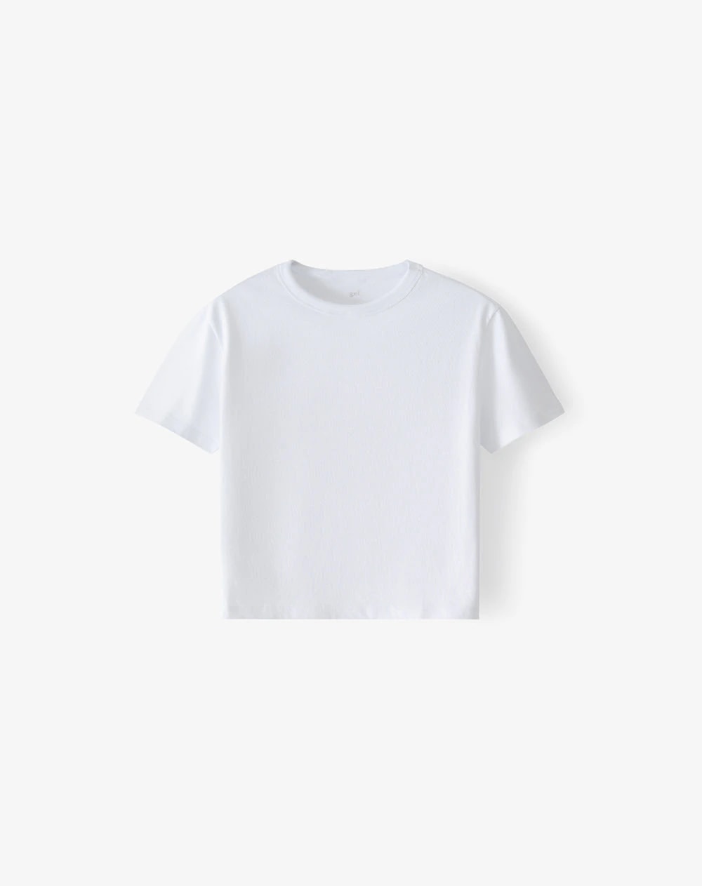 Camiseta manga corta oversize algodón blanco hombre - imagen 1