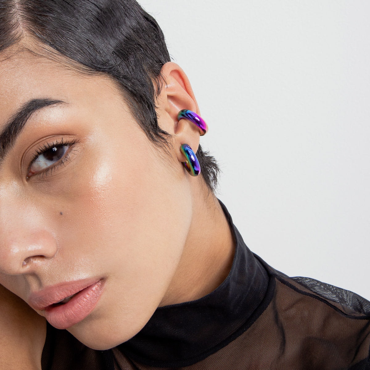 Extra Chunky Earcuff Holographic - imagen 1