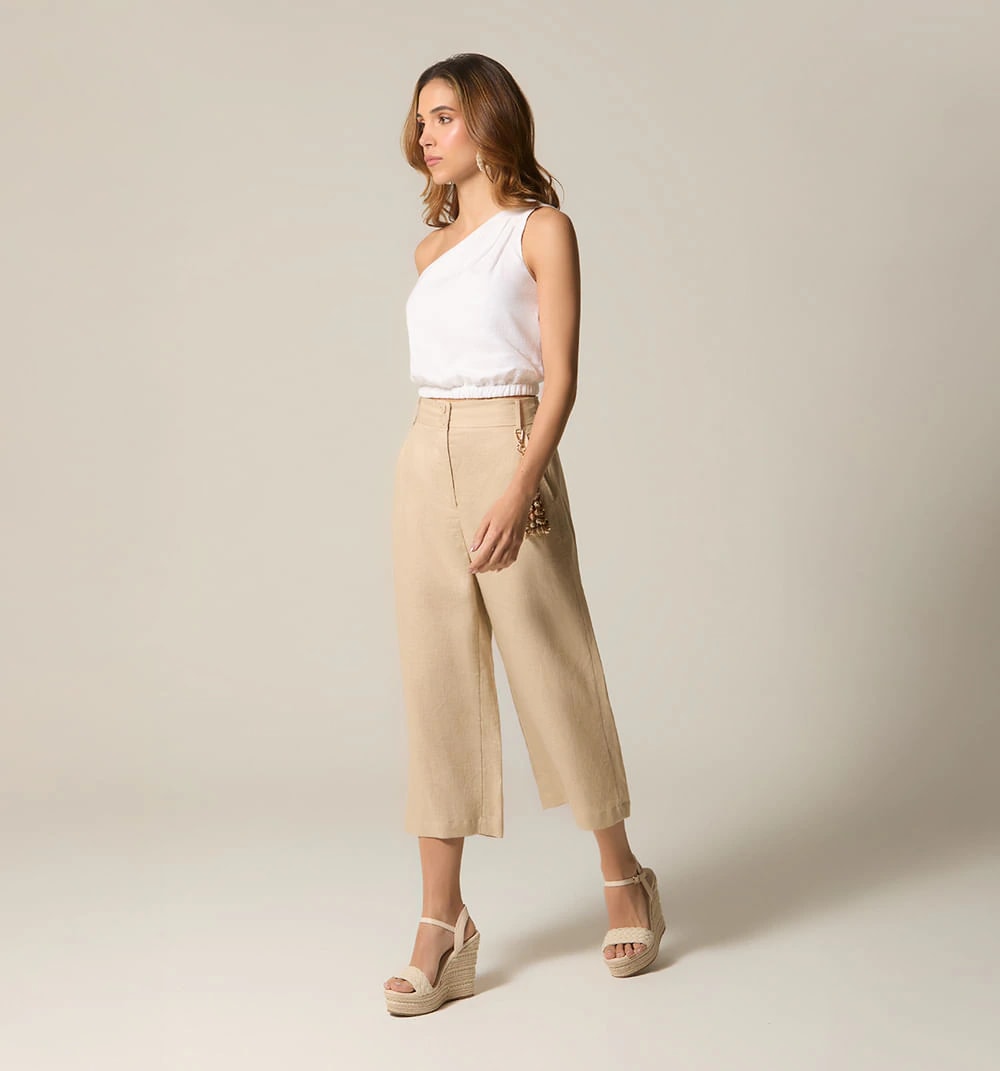 Pantalon tiro alto culotte - imagen 1