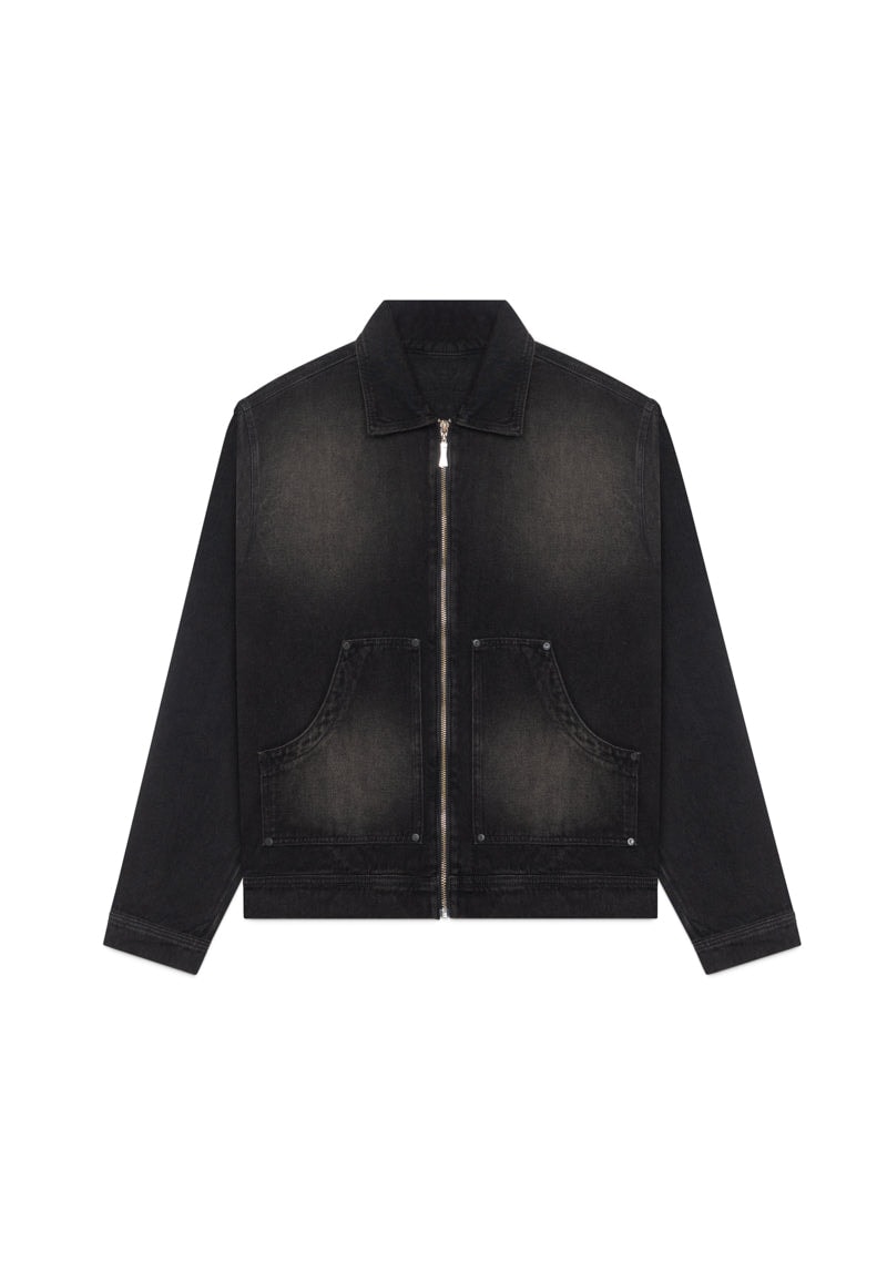 Monclair washed black jacket - imagen 1