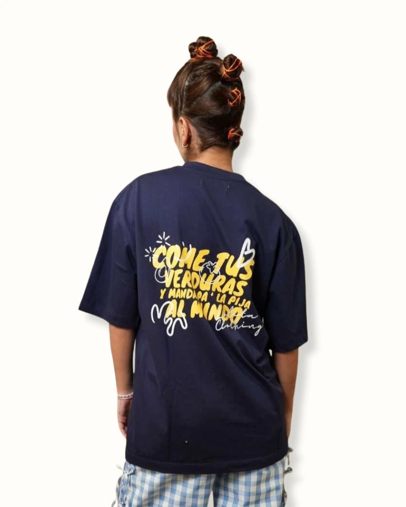 Camiseta "come tus verduras" - Azul Navy - imagen 1