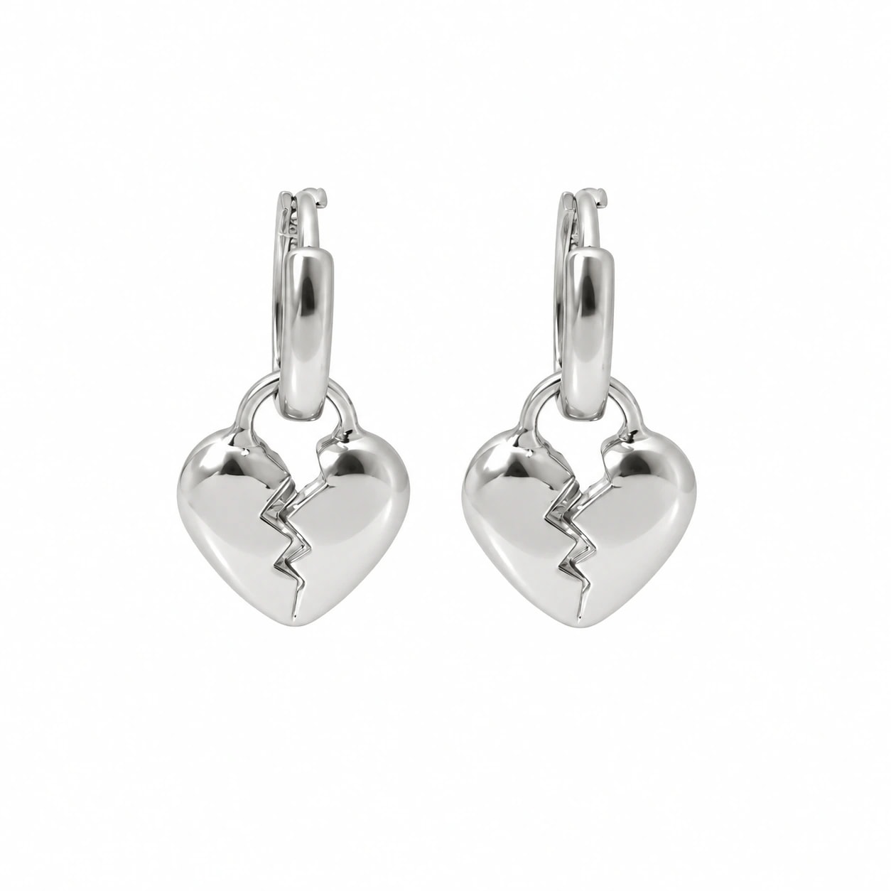 Candongas HeartBreak Plata - imagen 1