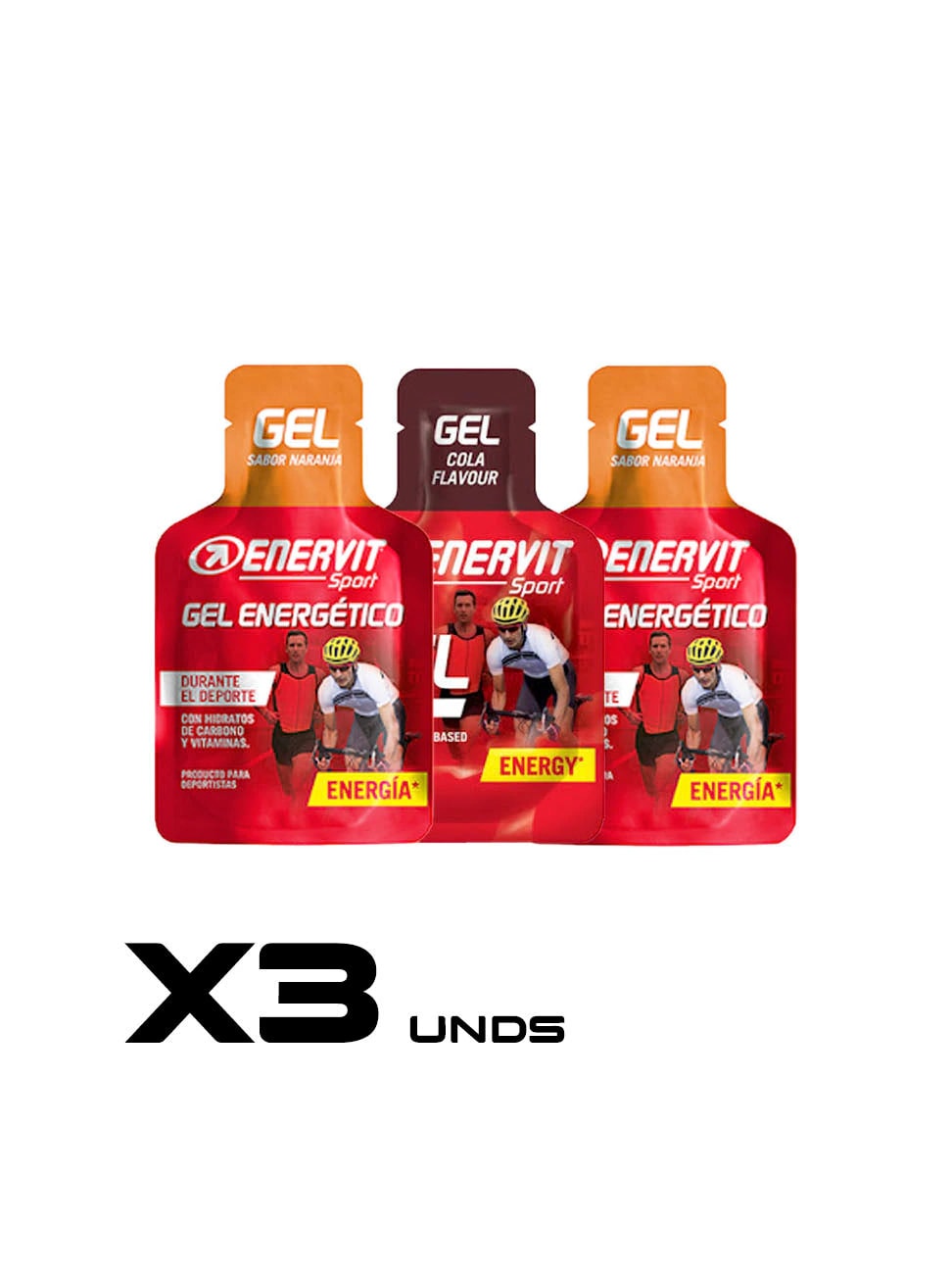 Gel ENERVIT 25 ml X3 - imagen 1