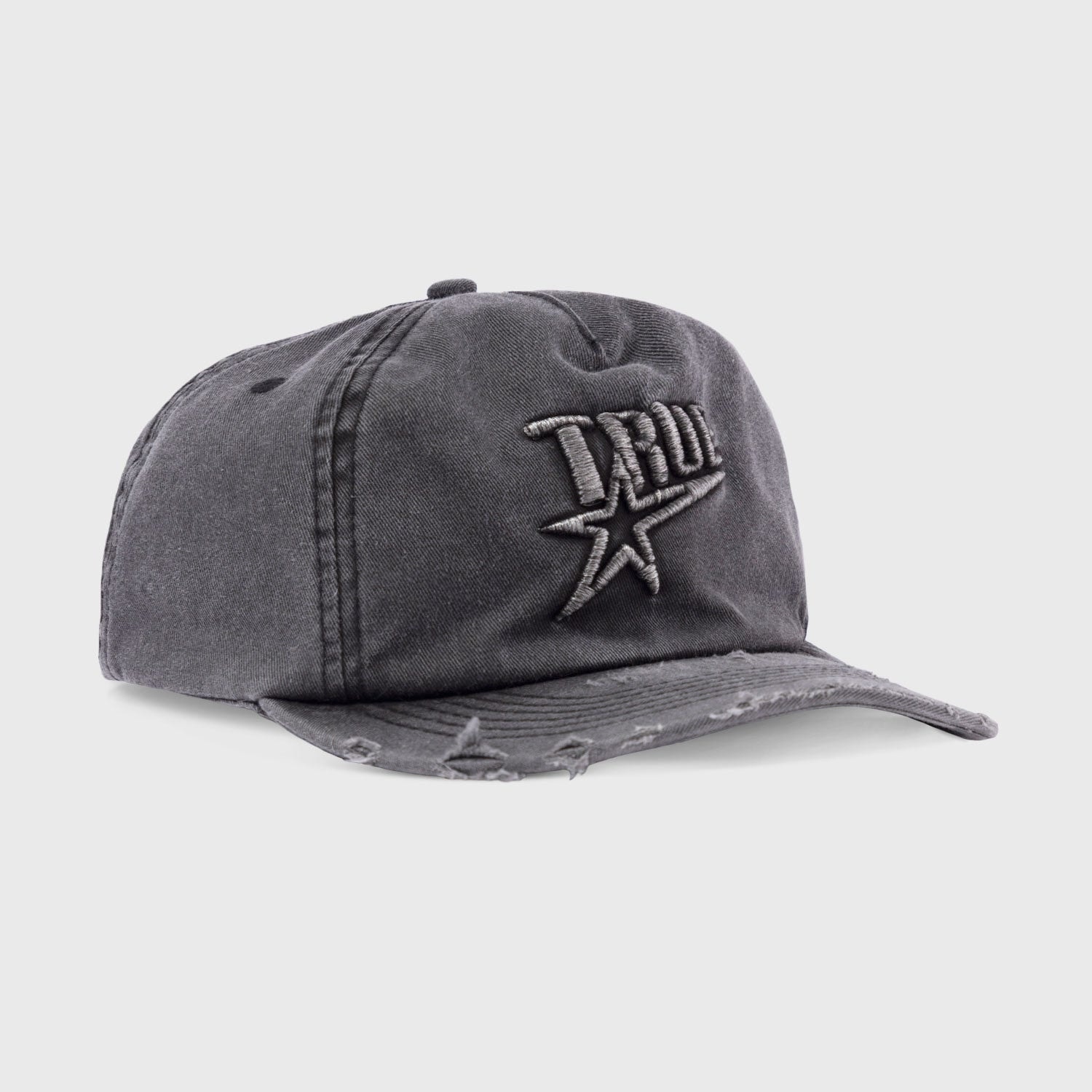 Star Washed Golfer Cap - Black - imagen 1