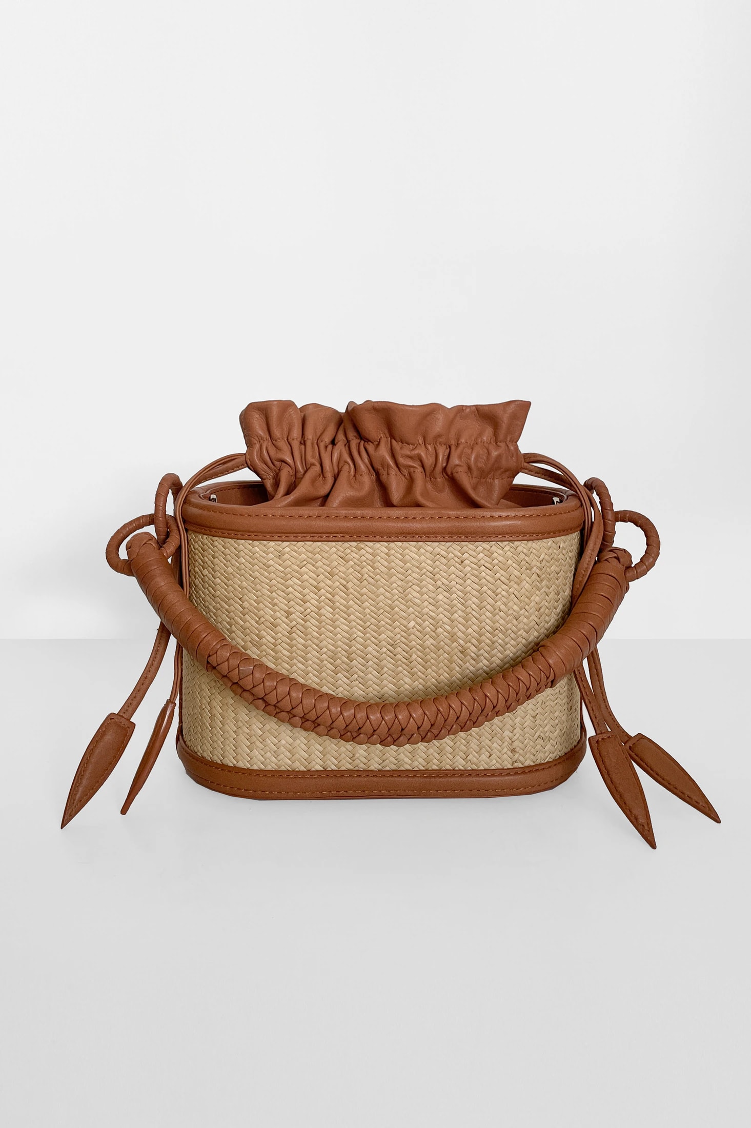 Iraca Basket Bucket, Canela - imagen 1