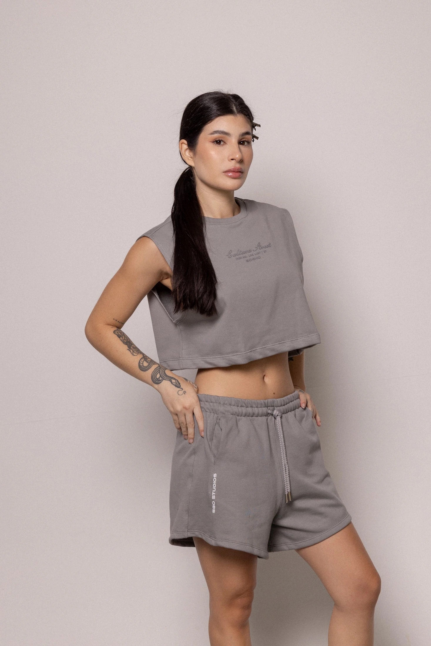 Camisilla 8727 Sgo Dama-Gris - imagen 1