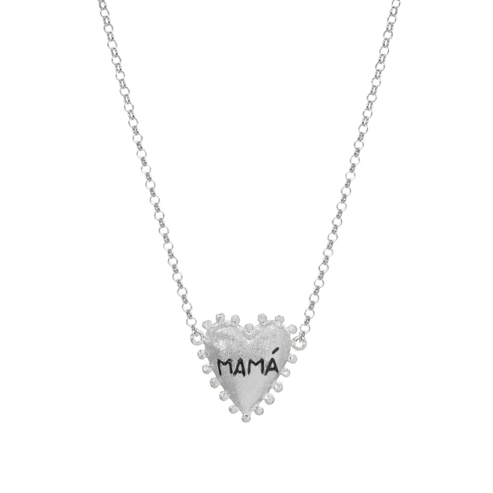 PreOrder Cadena I Heart You Mamá Plata - imagen 1