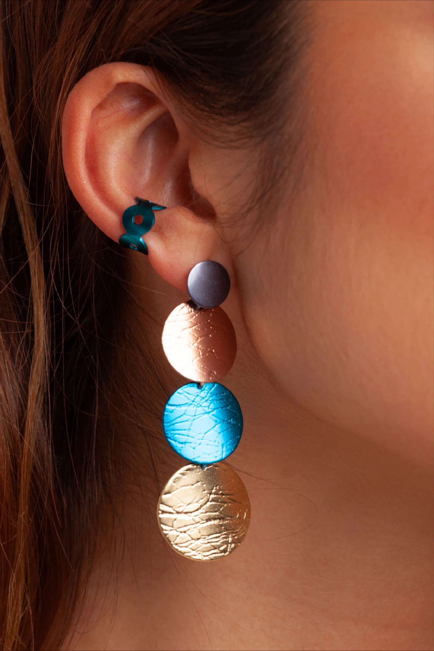 Aretes Monedas Colors - imagen 1