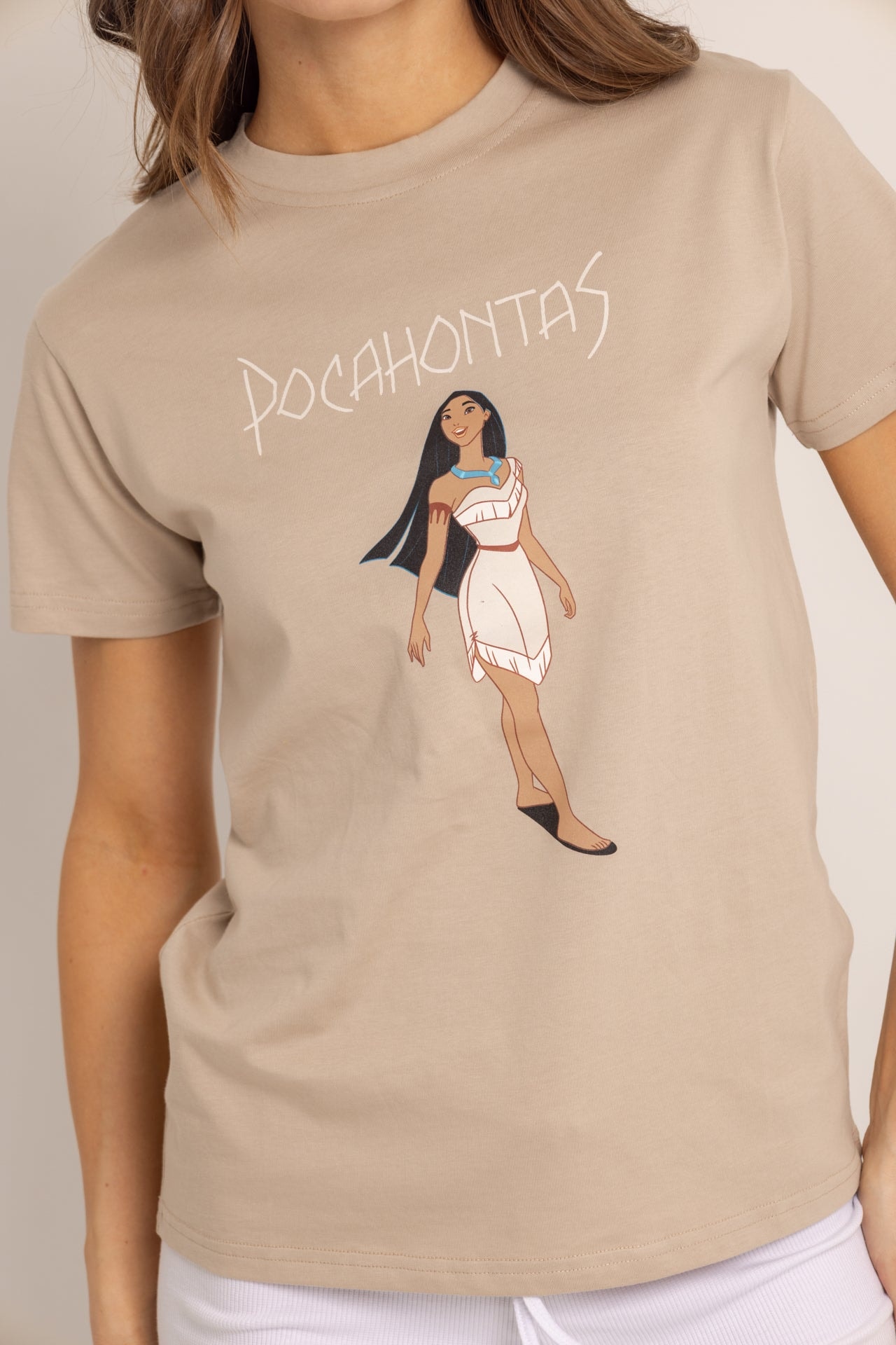T-Shirt marron Pocahontas - imagen 1