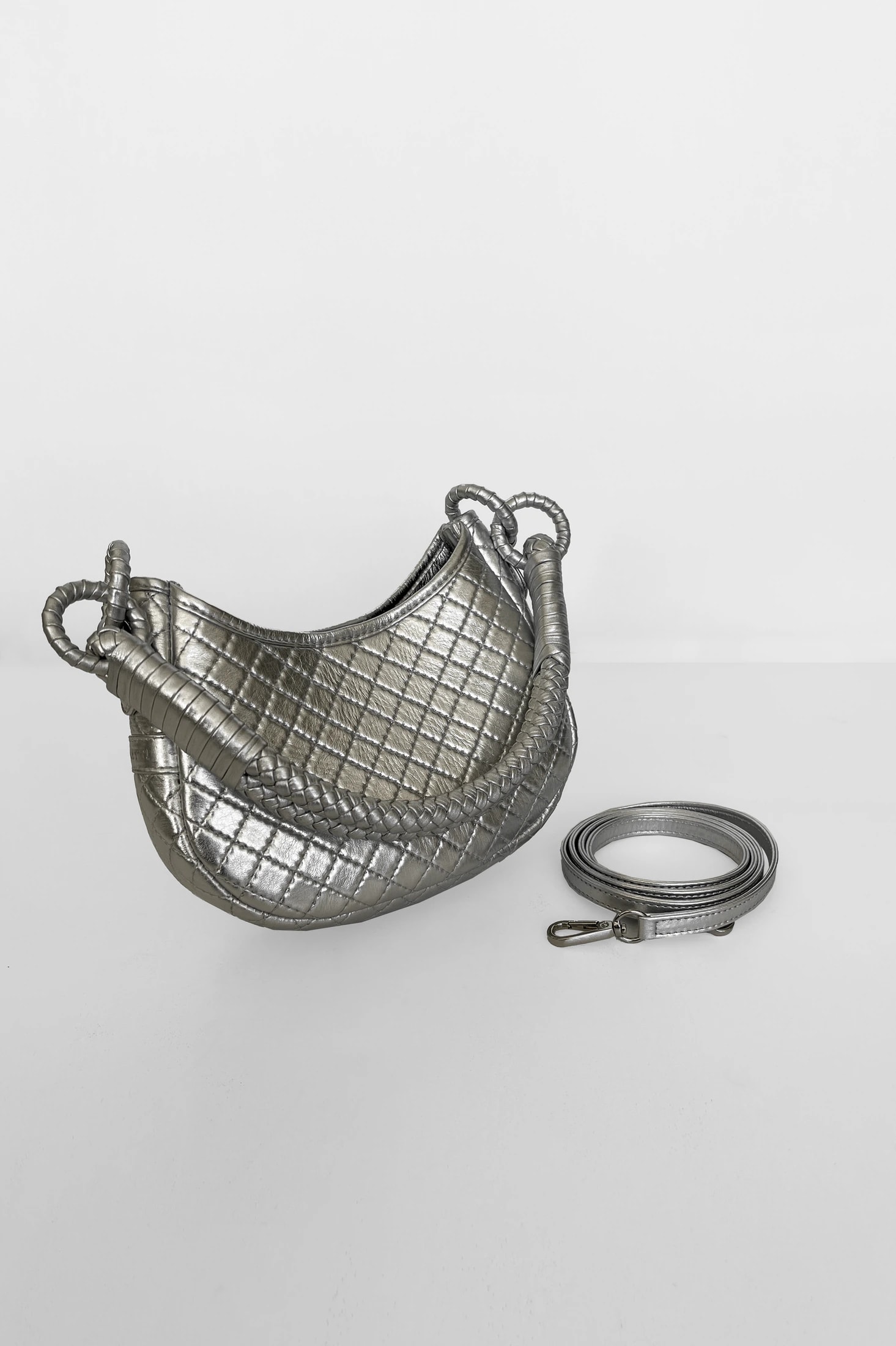 Saddle Mini, Shoulder Bag - Silver - imagen 1