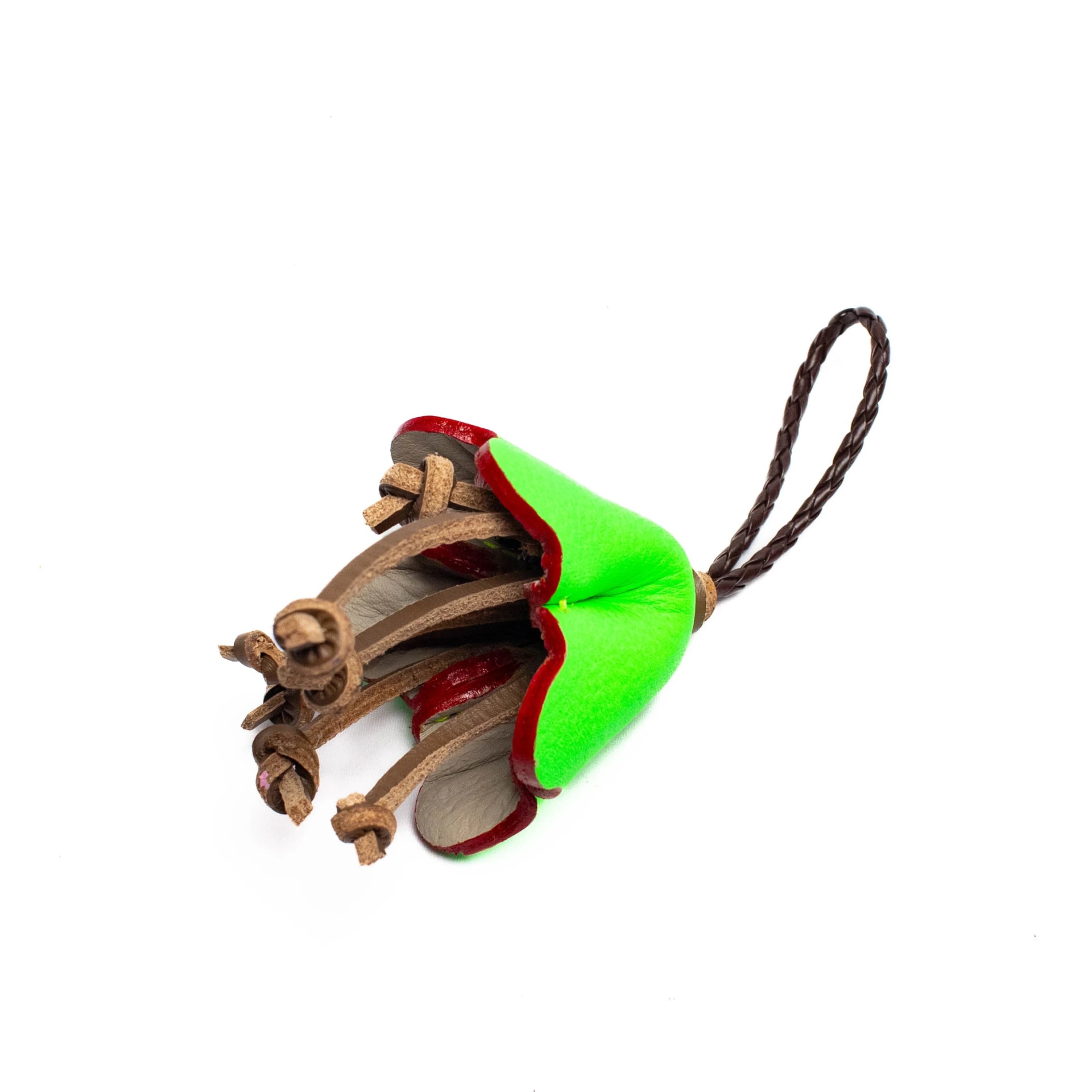 Green + Red Orchid Charm - imagen 1