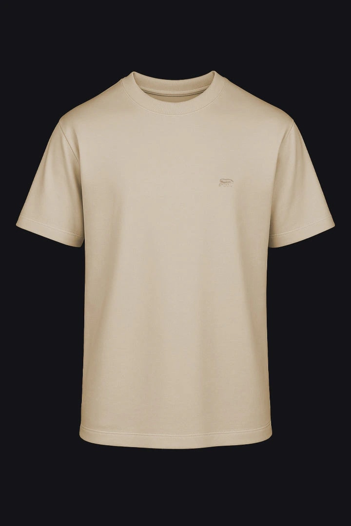 Camiseta arena oso bordado - imagen 1