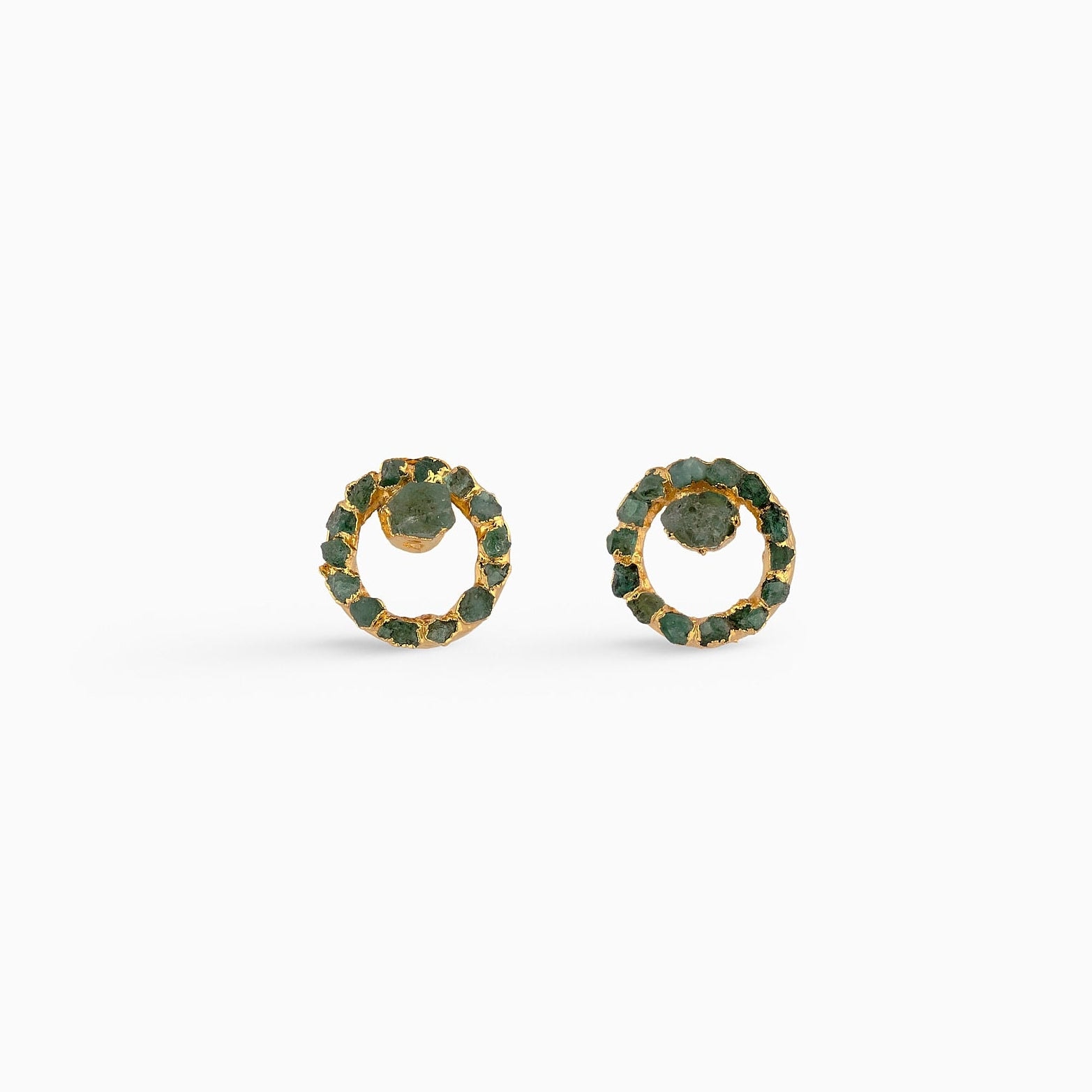 Iris Earrings Emerald - imagen 1