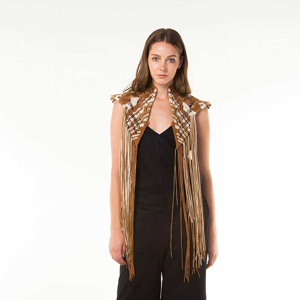 Chaleco Hosu  Ocre / Beige - imagen 1
