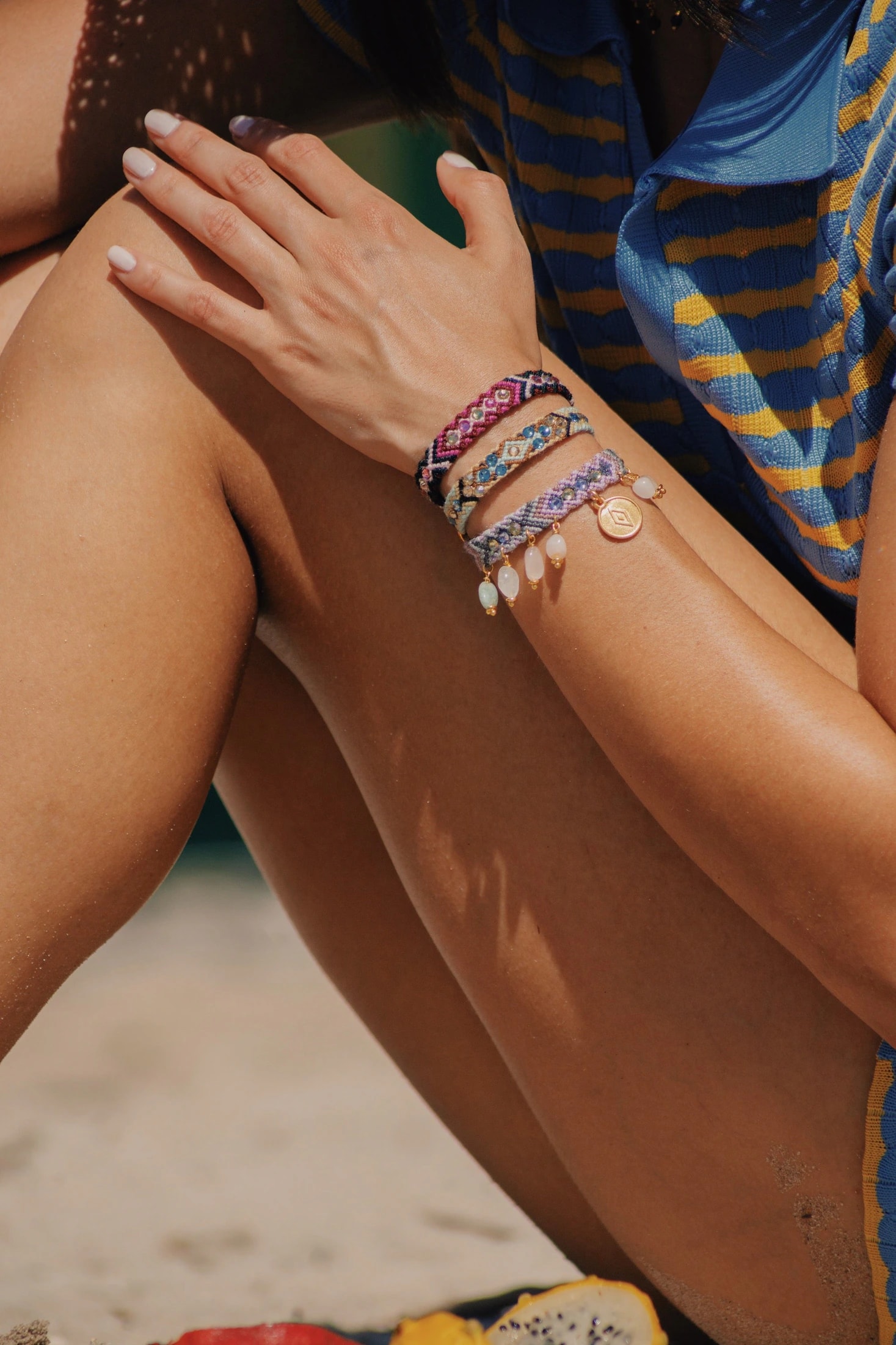 Berries - Wayuu Set x 3 bracelets - imagen 1
