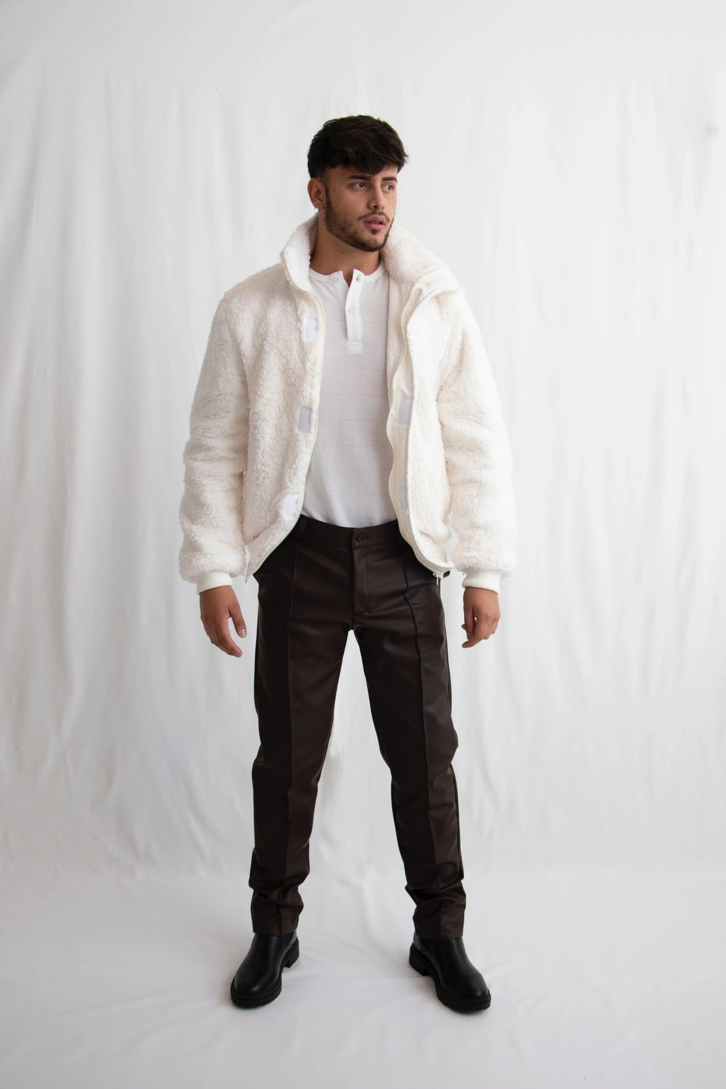 Chaqueta oveja marfil - imagen 1