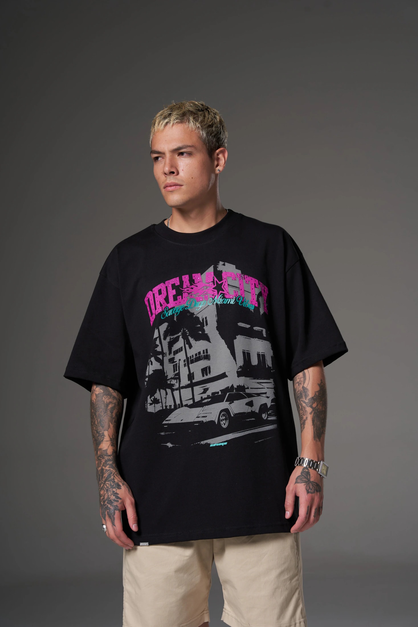 T shirt dream city rosada 250 gramos 14603 - imagen 1