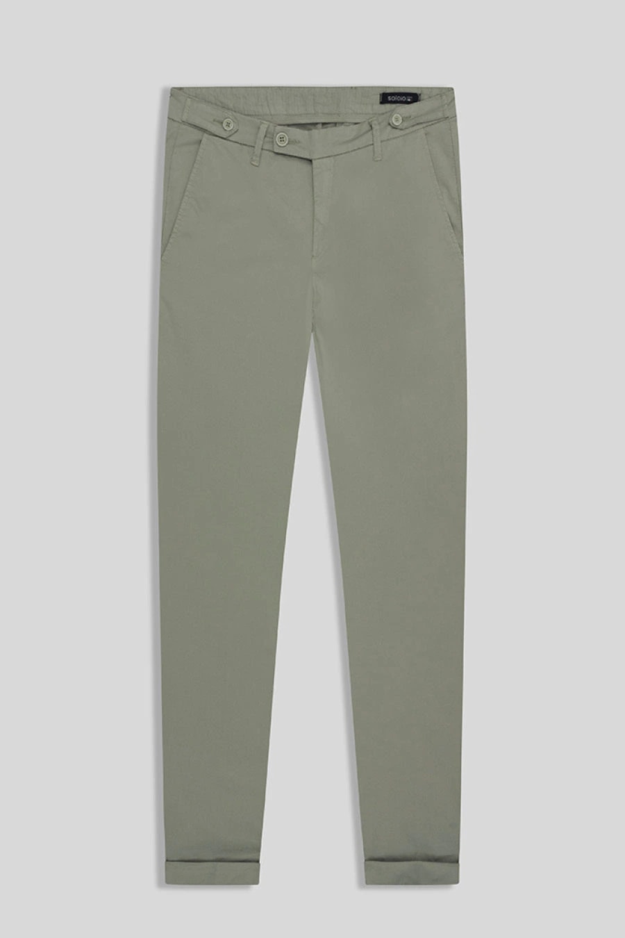 Men's cotton pants military green mauro - imagen 1