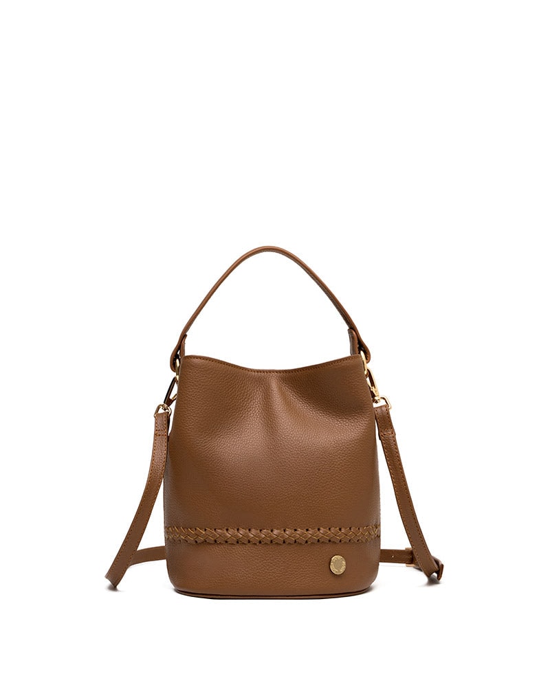Bolso manos libres con tejido en cuero para dama REF P2923 - imagen 1