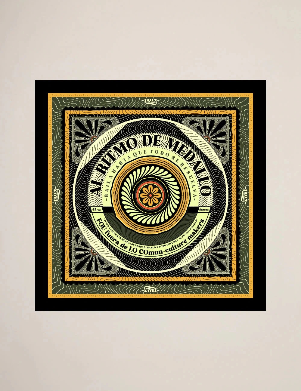 Pañoleta al ritmo de medallo multicolor Unisex - imagen 1