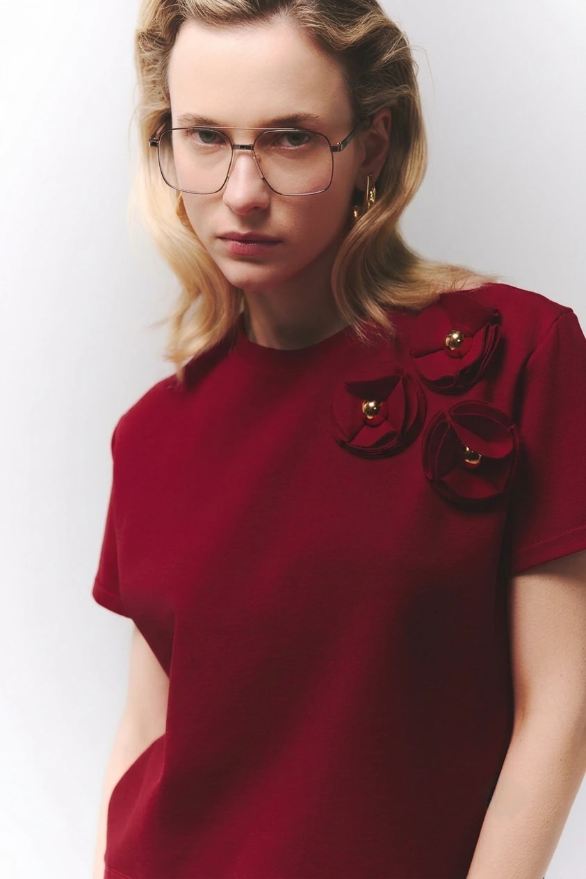 T-shirt Magnolia Burgundy - imagen 1