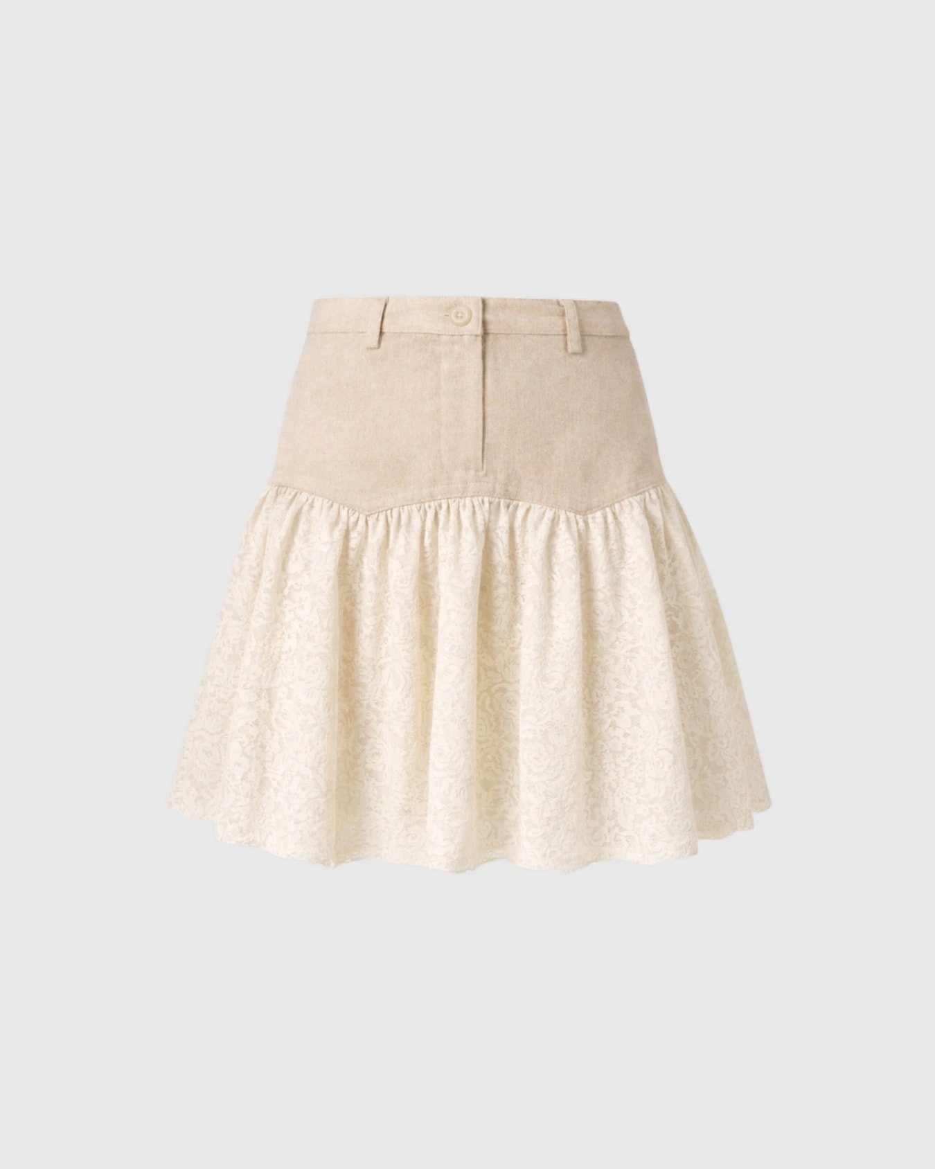 SAND LACE MINISKIRT - imagen 1