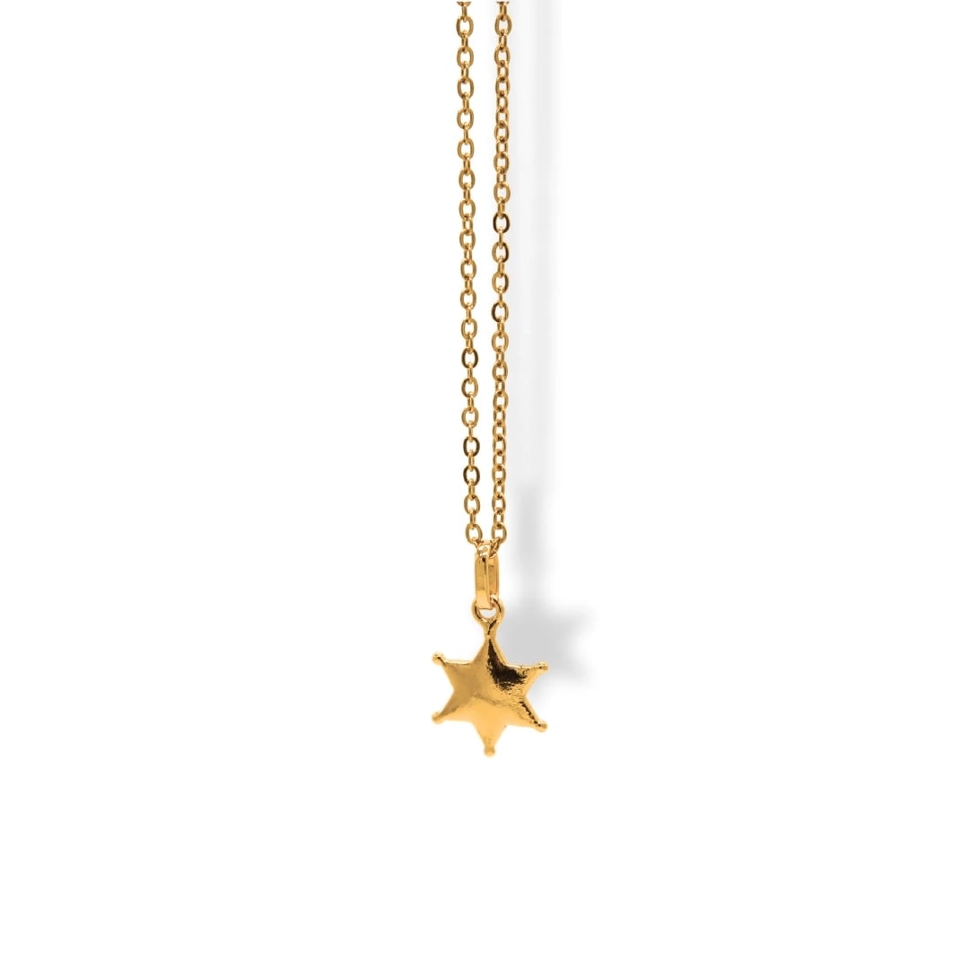 Cadena con estrella de sheriff pequeña - imagen 1