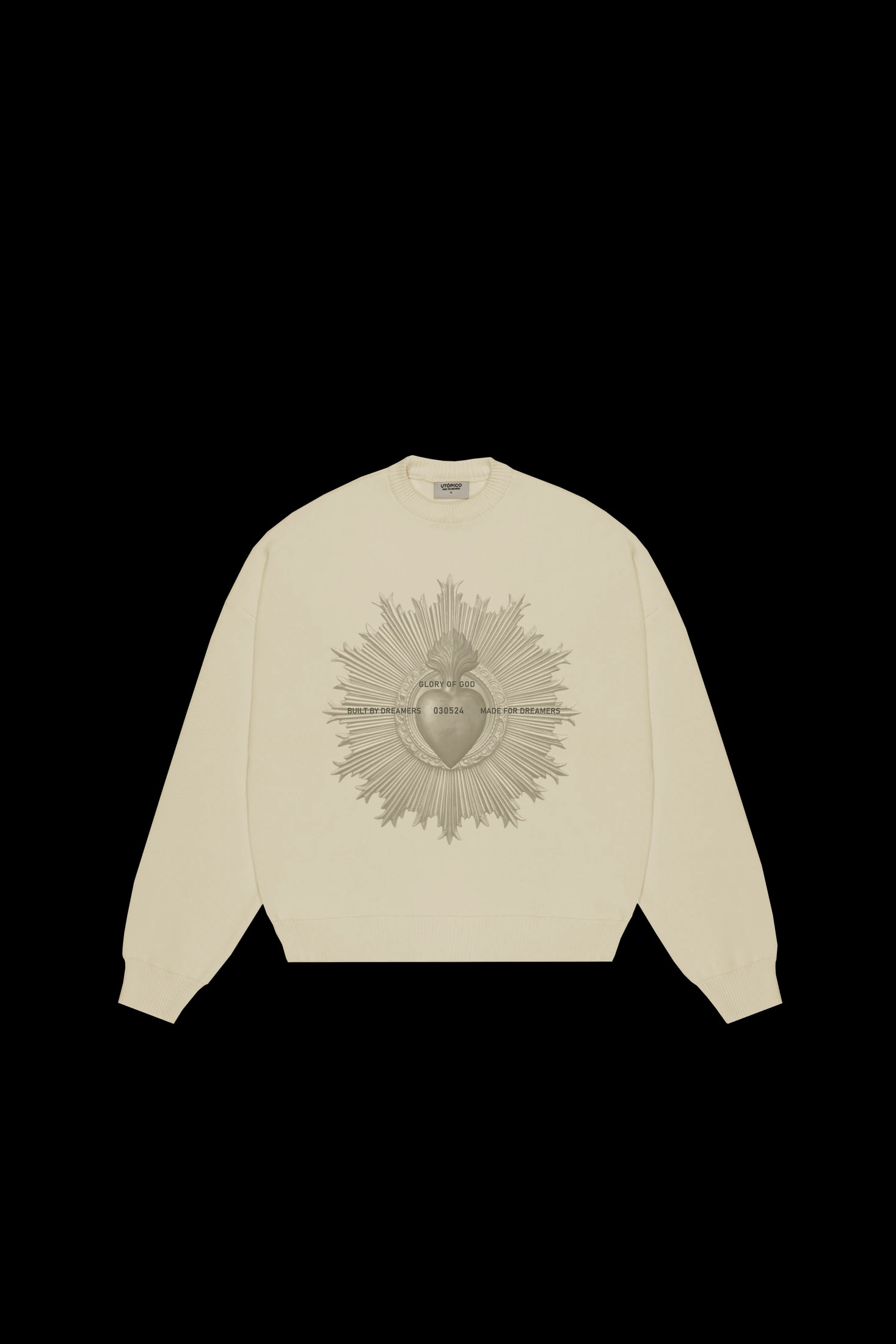 Crewneck Beige - Sacred Heart - imagen 1